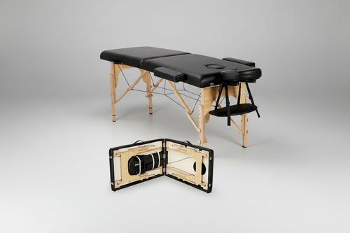 Black Adjustable Portable Massage Folding Table-0