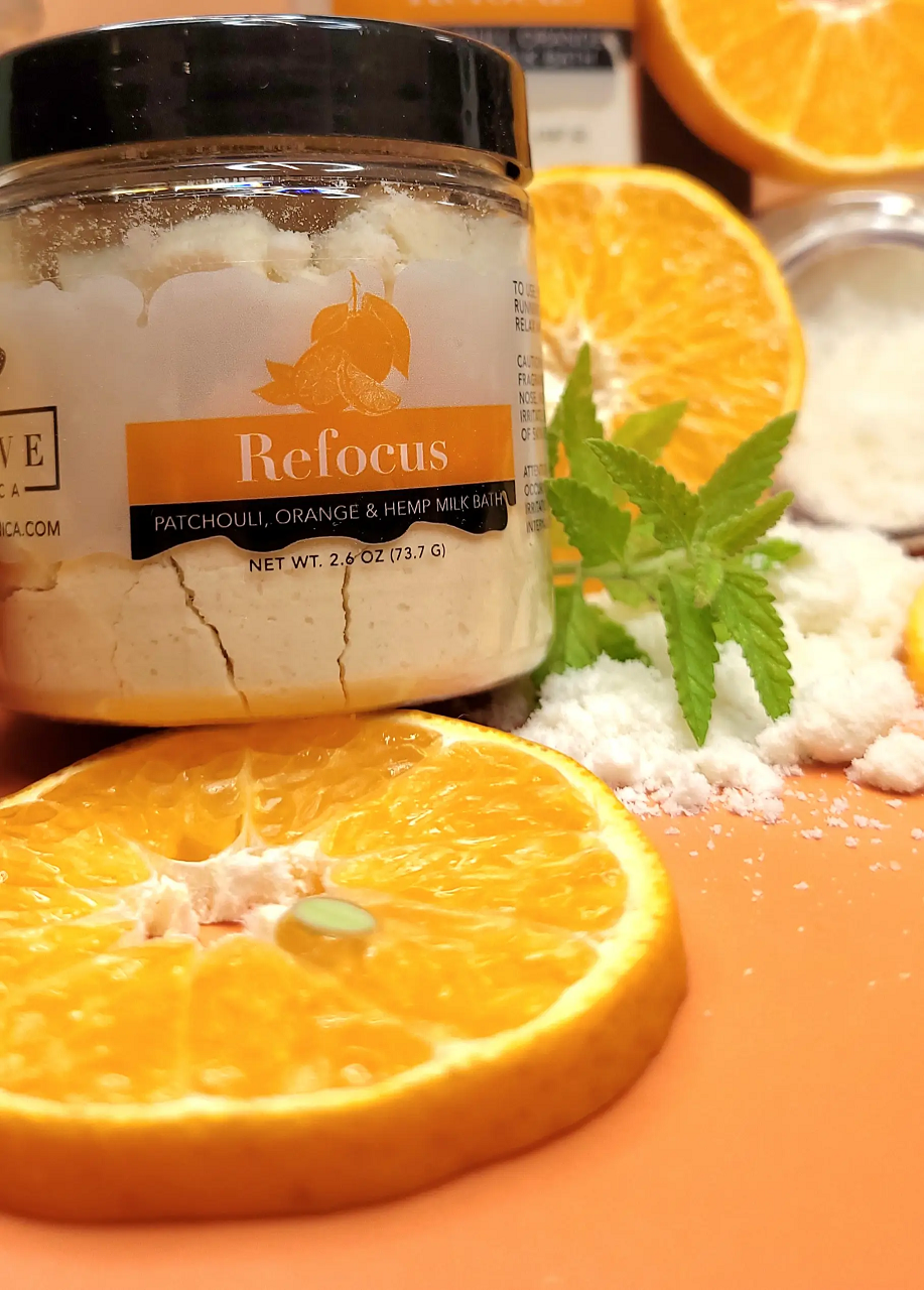 Milk Bath - Refocus (Patchouli, Orange, & Hempseed Oil) Mini-2