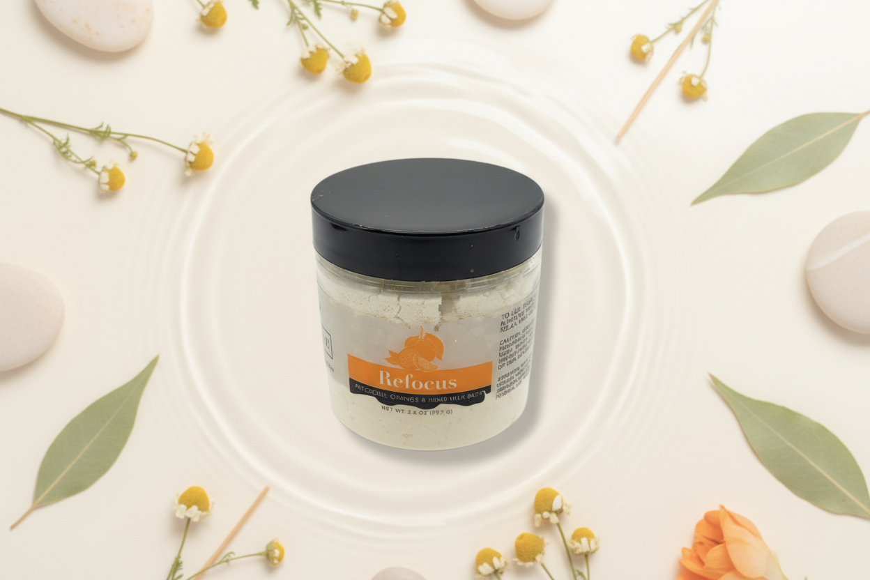 Milk Bath - Refocus (Patchouli, Orange, & Hempseed Oil) Mini-0