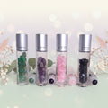 Crystal or Gemstone Roller Ball with Essential Oil