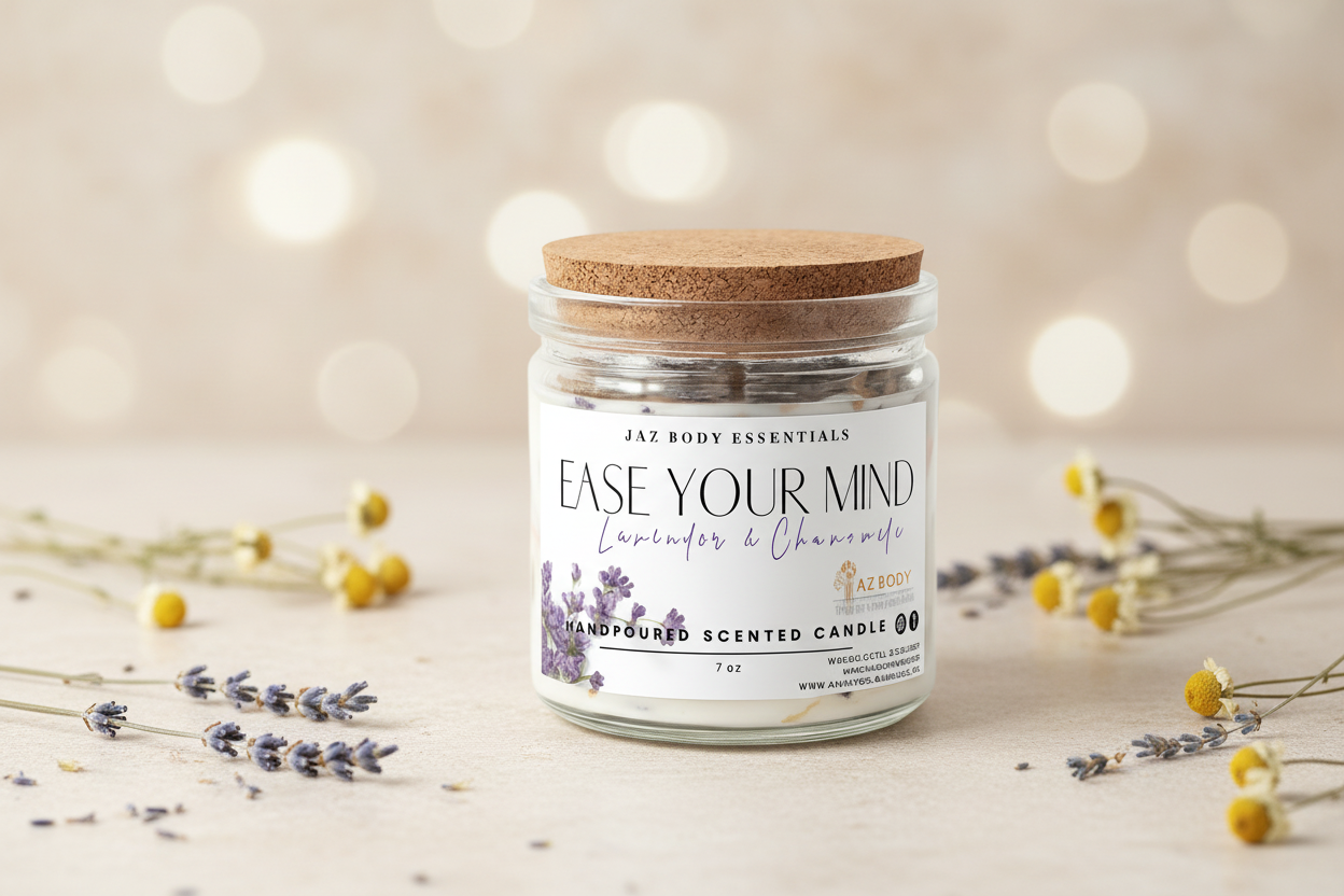 Ease Your Mind Chamomile and Lavender Candle-0