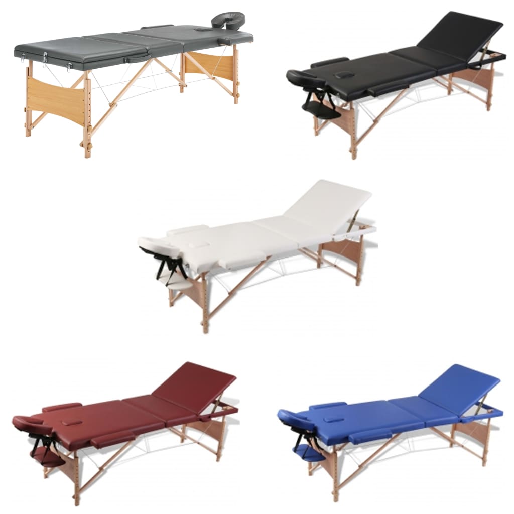 VidaXL Massage Table Portable Massage Bed